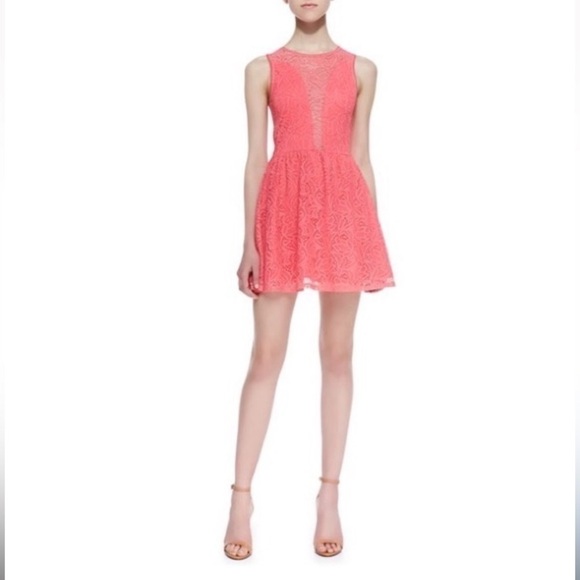 For Love And Lemons Dresses & Skirts - For Love & Lemons Lace Pink Lulu Dress XS